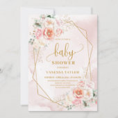 Zarter Rosa-Tornadengänger Mädchen Dusche Party Einladung (Vorderseite)