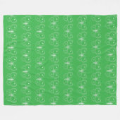 Zarter Schmetterlingsskizze Fleecedecke (Vorderseite (Horizontal))