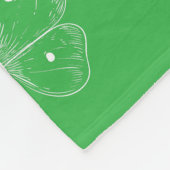 Zarter Schmetterlingsskizze Fleecedecke (Ecke)