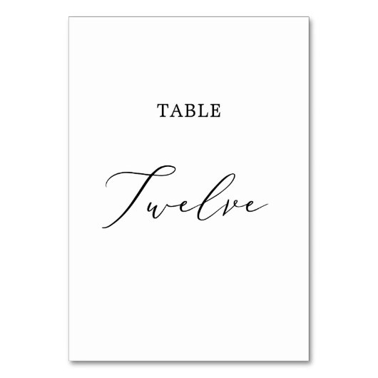 Zarter schwarzer Kalligraphietisch 12 Tischnummer (Vorderseite)