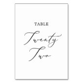 Zarter schwarzer Kalligraphietisch 22 Tischnummer (Rückseite)