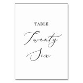 Zarter schwarzer Kalligraphietisch 26 Tischnummer (Vorderseite)