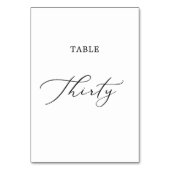 Zarter schwarzer Kalligraphietisch Dreißig Tischnummer (Rückseite)