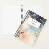 Zarter Straußhimmel | Ihr Name Notizblock (Innen)