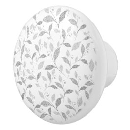 Zarter, texturierter Graublütenknochen Keramik Keramikknauf