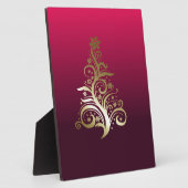 Zarter Weihnachtsbaum Fotoplatte (Seite)