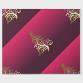 Zarter Weihnachtsbaum Geschenkpapier (Flach)