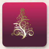 Zarter Weihnachtsbaum Getränkeuntersetzer (Vorderseite)