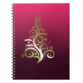 Zarter Weihnachtsbaum Notizblock (Vorderseite)