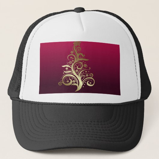 Zarter Weihnachtsbaum Truckerkappe (Vorderseite)