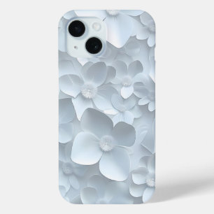 Zartes 3D weißes Blumenmuster-Handyhülle Case-Mate iPhone Hülle