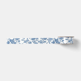 Zartes blaues Blumen-Toile-Gartenparty-Satinband Satinband