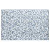 Zartes blaues Blumen-Toile-Muster Stoff (Fat Quarter (45,7 x 55,9 cm))