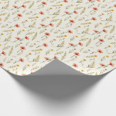 Zartes Blumen Geschenkpapier (Ecke)