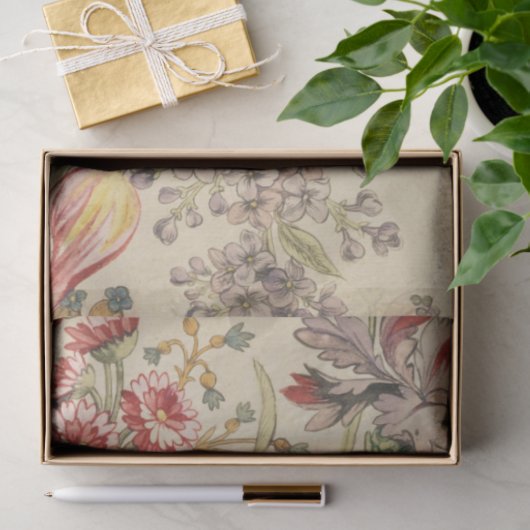 Zartes Blumendecoupage Seidenpapier (Geschenk)