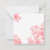 zartes Blumengestein Mitteilungskarte (Rückseite)