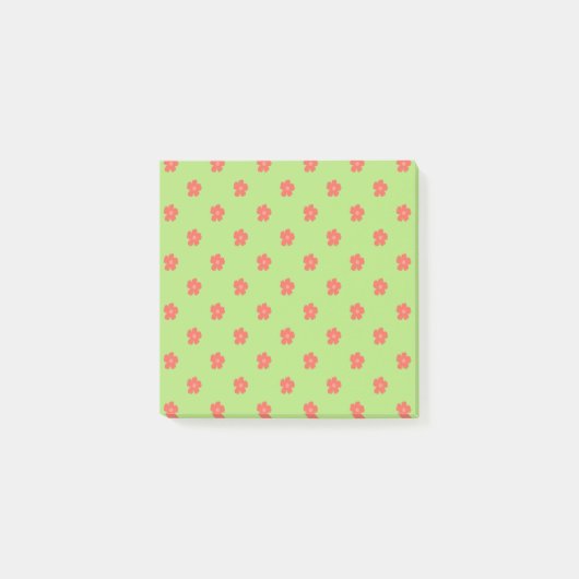 Zartes Blumengewebe Post-it Klebezettel (Vorderseite)