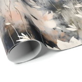 Zartes Blumenmuster Geschenkpapier (Rolleneckpunkt)