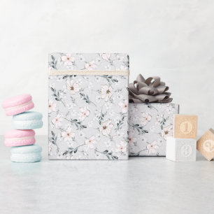 Zartes Blumenmuster.  Geschenkpapier