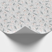 Zartes Blumenmuster. Geschenkpapier (Ecke)