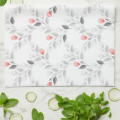 Zartes Blumenmuster Geschirrtuch (Gefaltet)