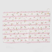 Zartes Blumenmuster Golfhandtuch (Horizontal)