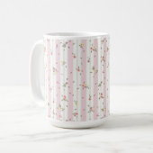 Zartes Blumenmuster-Kaffeetasse Kaffeetasse (Vorderseite Links)