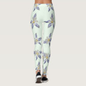 Zartes Blumenmuster Leggings (Rückseite)
