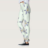 Zartes Blumenmuster Leggings (Links)