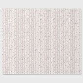 Zartes Blumenmuster Pink Wrapping Paper Roll Geschenkpapier (Flach)