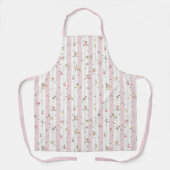 Zartes Blumenmuster Rosa Schürze (Vorderseite)
