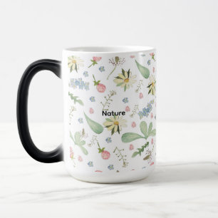 Zartes Blumenmuster Verwandlungstasse