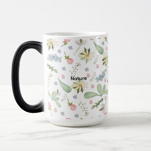Zartes Blumenmuster Verwandlungstasse (Links)