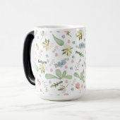 Zartes Blumenmuster Verwandlungstasse (Vorderseite Links)
