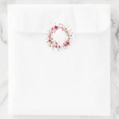 Zartes Blumenreath Pink Aufkleber (Tasche)