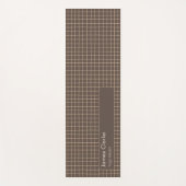 Zartes braunes, cremefarbenes Muster Yogamatte (Vorderseite)