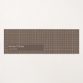 Zartes braunes, cremefarbenes Muster Yogamatte (Vorderseite (Horizontal))