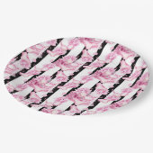 Zartes Brautparty Pappteller (Schrägansicht)