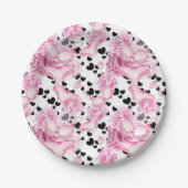 Zartes Brautparty Pappteller (Vorderseite)