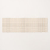 Zartes, cremefarbenes, braunes Muster Yogamatte (Rückseite (Horizontal))