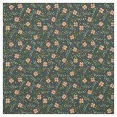 Zartes Ditsy-Wasserfarben-Blumenmuster in dunklem  Stoff (Muster)