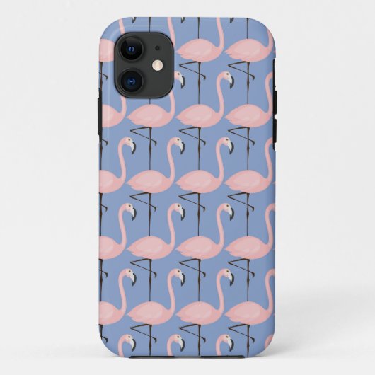 Zartes Flamingo-Muster Case-Mate iPhone Hülle (Rückseite)