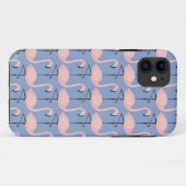 Zartes Flamingo-Muster Case-Mate iPhone Hülle (Rückseite (Horizontal))