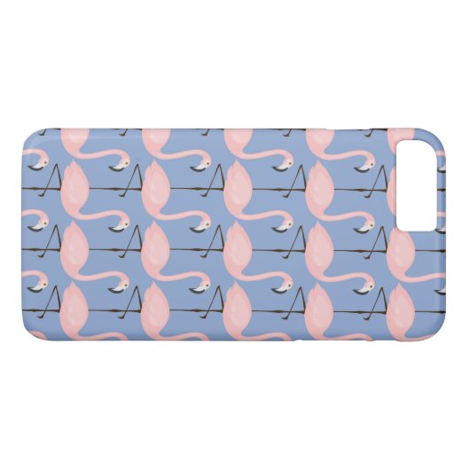 Zartes Flamingo-Muster Case-Mate iPhone Hülle (Rückseite (Horizontal))