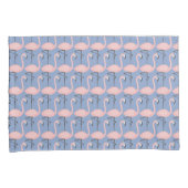 Zartes Flamingo-Muster Kissenbezug (Vorderseite-Rechts)