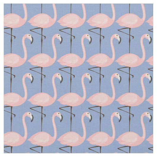 Zartes Flamingo-Muster Stoff (Nahaufnahme)