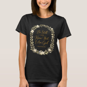 Zartes florales Glaubensdesign Bibelgeschenk für F T-Shirt