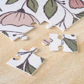 Zartes florales individuelles Monogramm Puzzle (Seite)