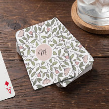 Zartes florales individuelles Monogramm 