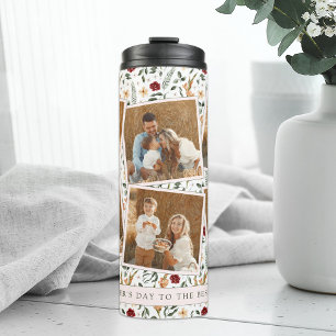 Zartes Florales Scrapbook-Style Muttertagsdesign Thermosbecher